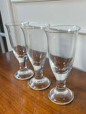 Holmegaard Flojter lead crystal champagne flutes  - as is